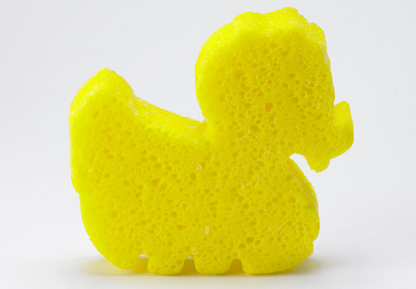 Duck-Shaped Body Wash Sponge